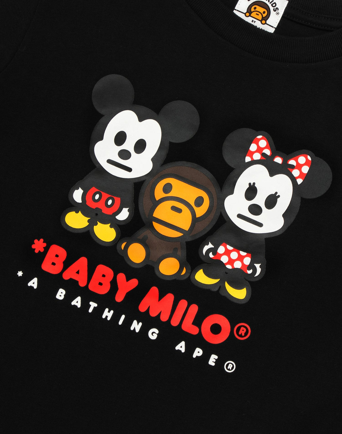 BAPE X DISNEY MICKEY & MINNIE MOUSE BABY MILO TEE KIDS