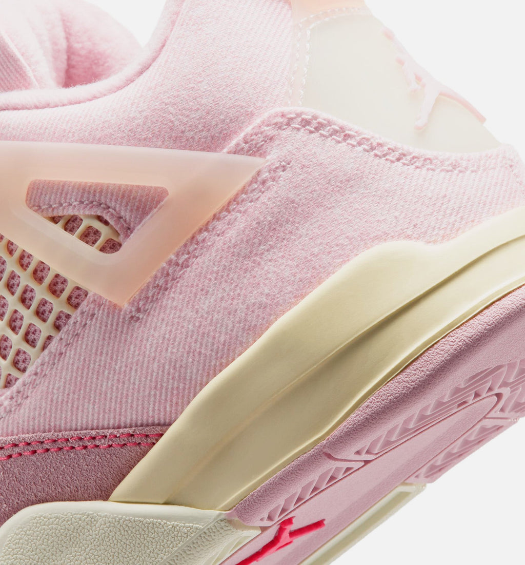Air Jordan 4 Retro Pink Pearl & Iced Carmine Preschool Lifestyle Shoes - Pearl Pink/Iced Carmine/Coconut Milk