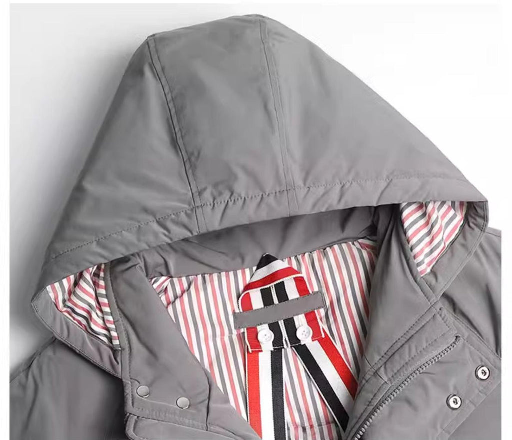 Unisex long down jacket