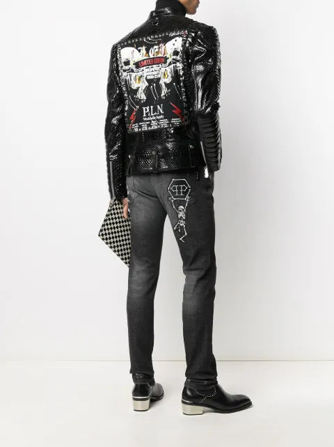 Philipp Plein Rock PP biker jacket