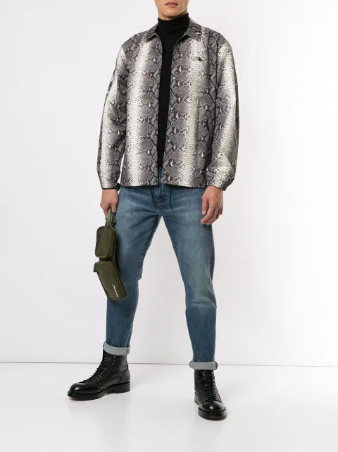 Supreme x The North Face snakeskin-print taped seam jacket