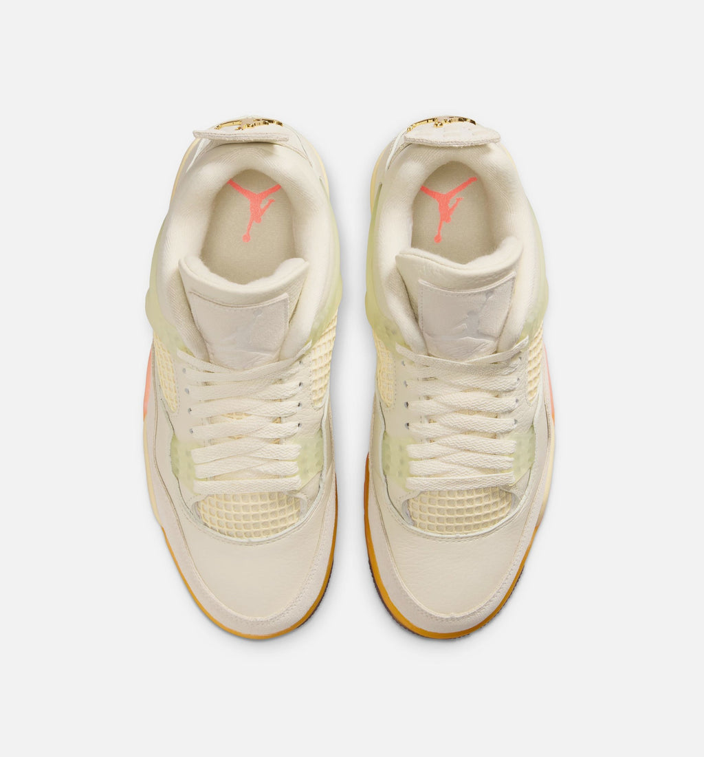 Air Jordan 4 Retro Birds of Paradise Women's Lifestyle Shoe – Coconut Milk/Metallic Gold/Muslin/Bright Mango/Sundial/Black