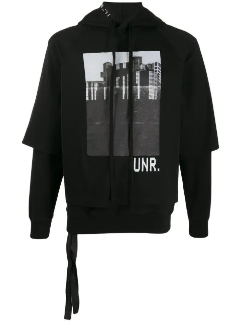 UNRAVEL PROJECT photographic-print hoodie