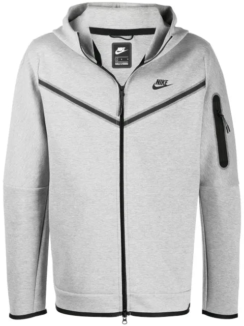 Nike logo-print zip-up hoodie