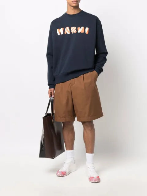 Marni logo-embroidered sweatshirt