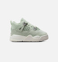 Air Jordan 4 Retro Abundance – Infant & Toddler Lifestyle Shoe | Seafoam/Sail/Metallic Silver