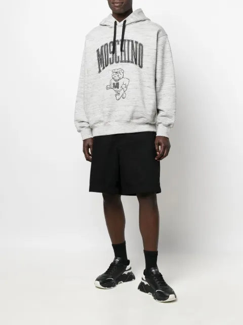 Moschino logo drawstring hoodie