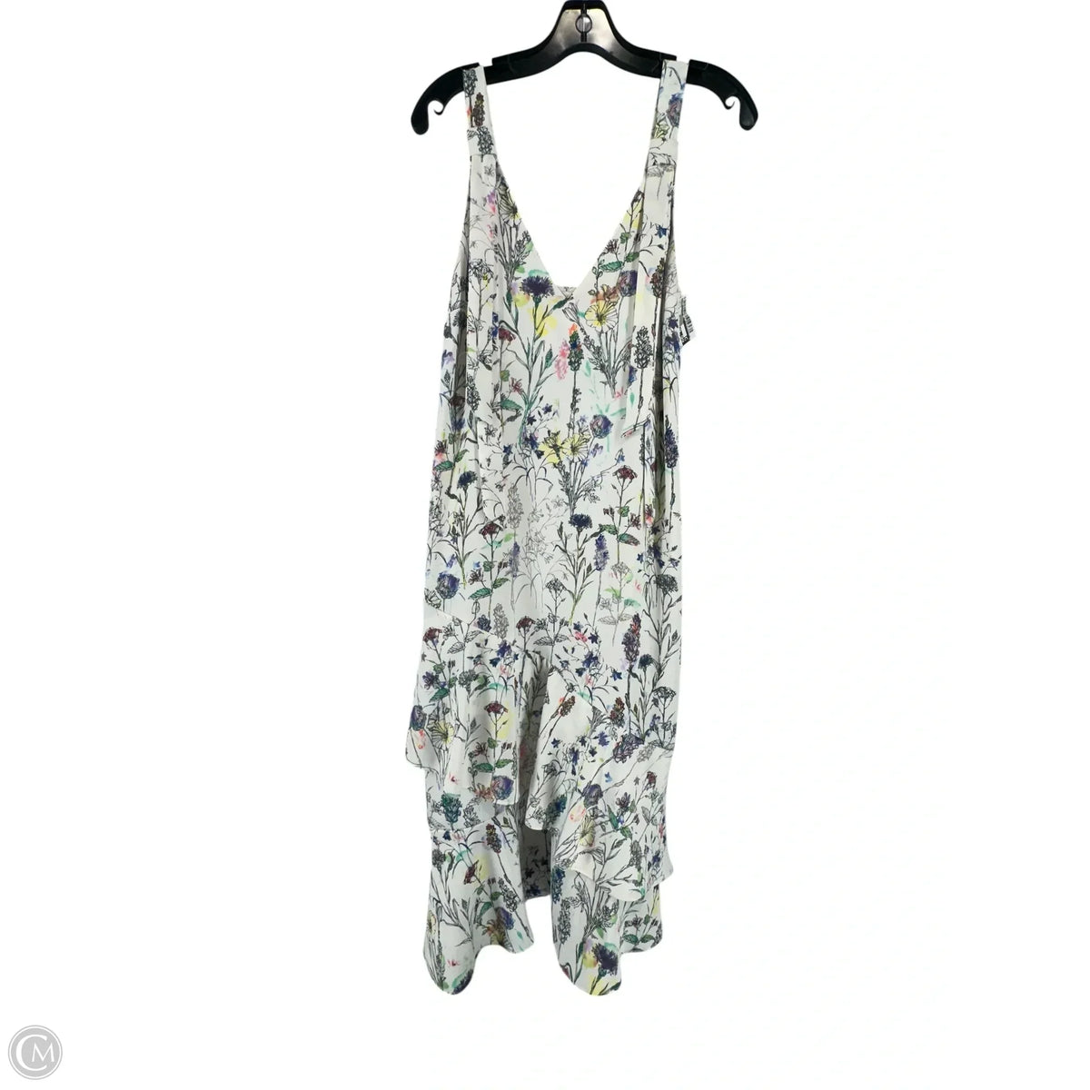 Dress Casual Midi By H&m In White, Size: 6