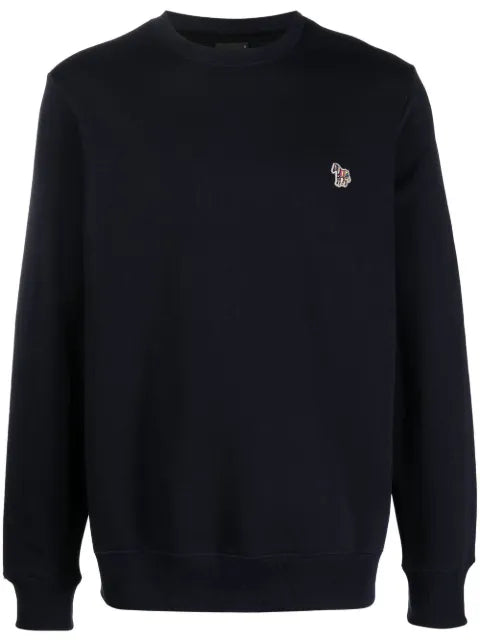 PS Paul Smith Zebra-patch organic cotton sweatshirt