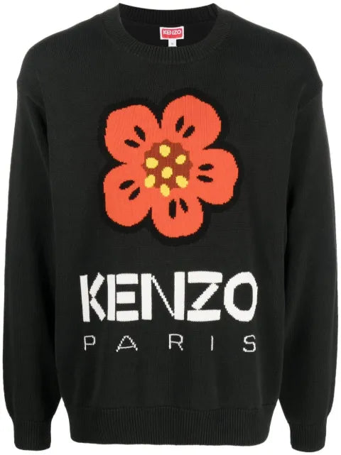 Kenzo Boke Flower intarsia-knit jumper