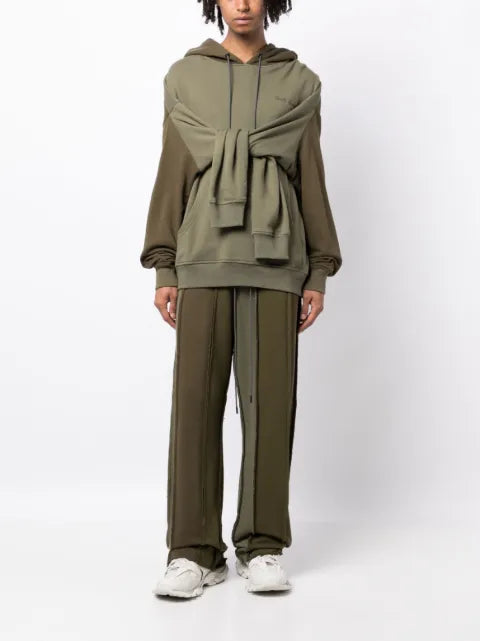 Mostly Heard Rarely Seen double-sleeve layered cotton hoodie