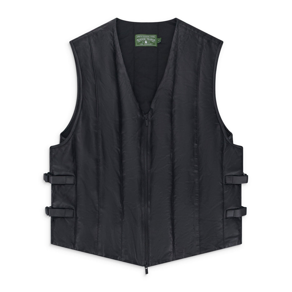 Black Oakland Leather Vest