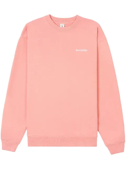 Sporty & Rich logo-print crew-neck sweatshirt