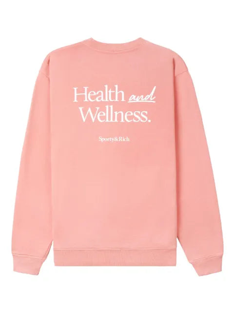Sporty & Rich logo-print crew-neck sweatshirt
