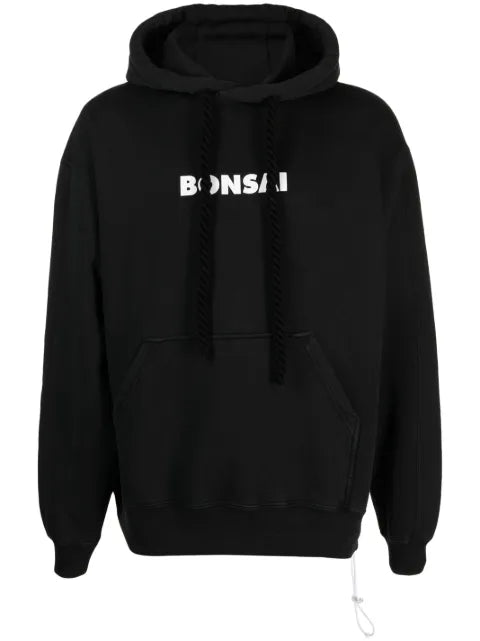 Bonsai logo-print cotton hoodie