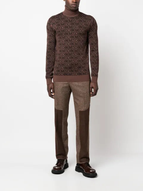 Moschino roll-neck virgin wool jumper