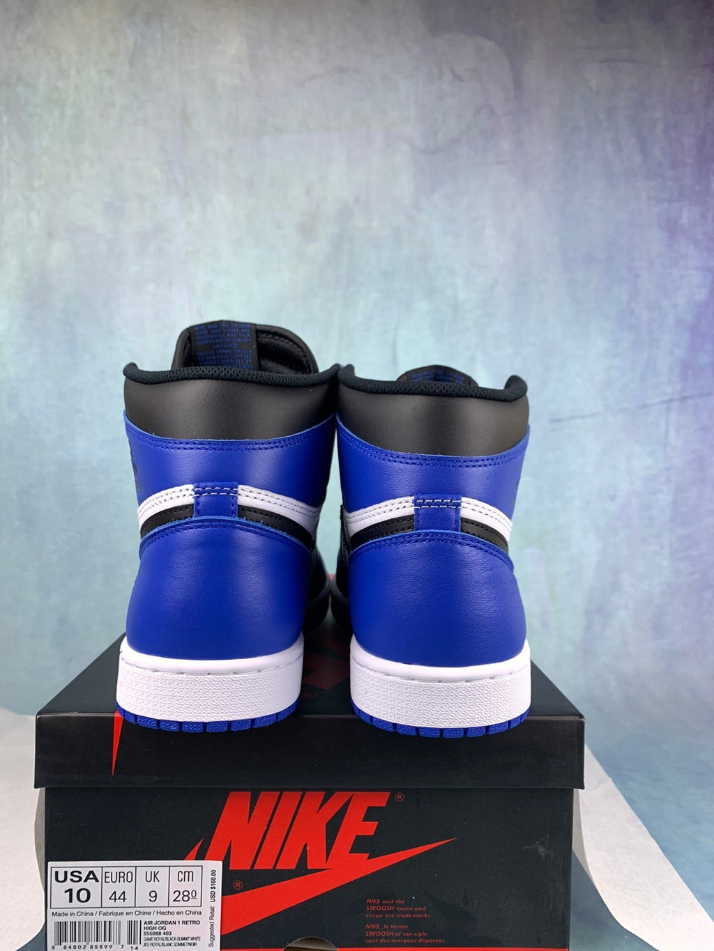 Air Jordan 1 High Game Royal Small Lightning 555088-403 Unisex Sneakers