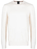 BOSS logo-embroidered cotton jumper