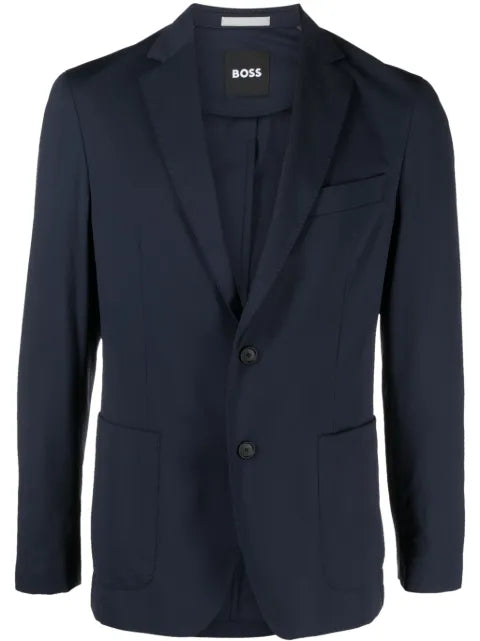 BOSS notched-lapels single-breasted blazer