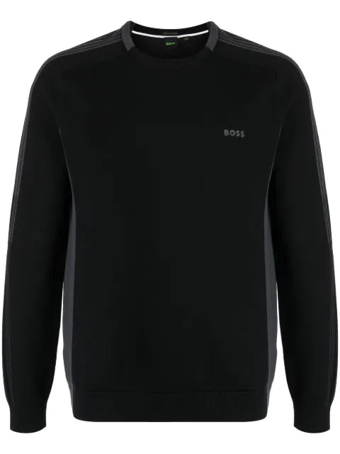 BOSS Rinos colour-block jumper