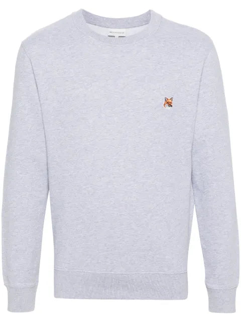 Maison Kitsuné logo-appliqué jersey sweatshirt
