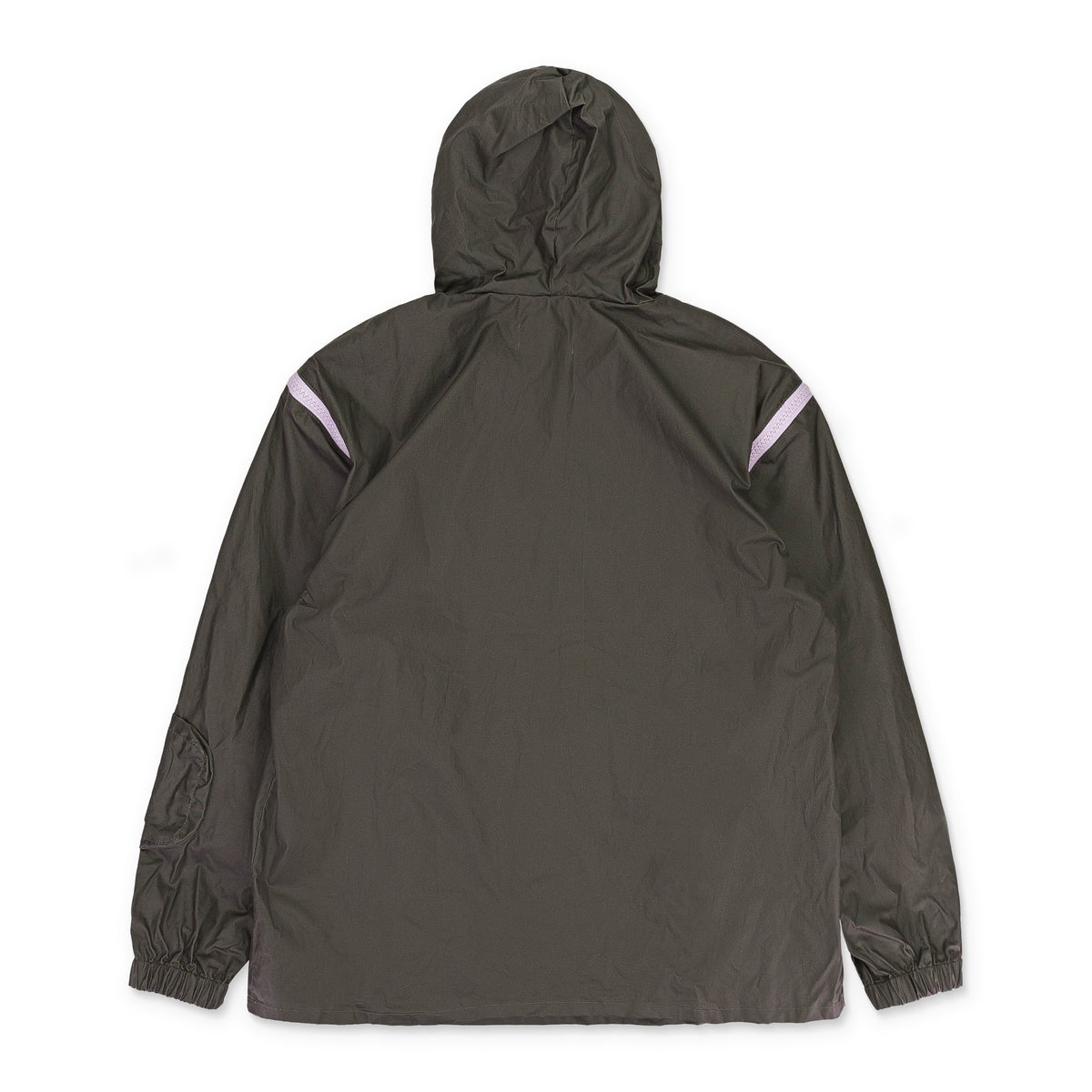 HALF ZIP ANORAK OLIVE/LAVENDER HOODIE