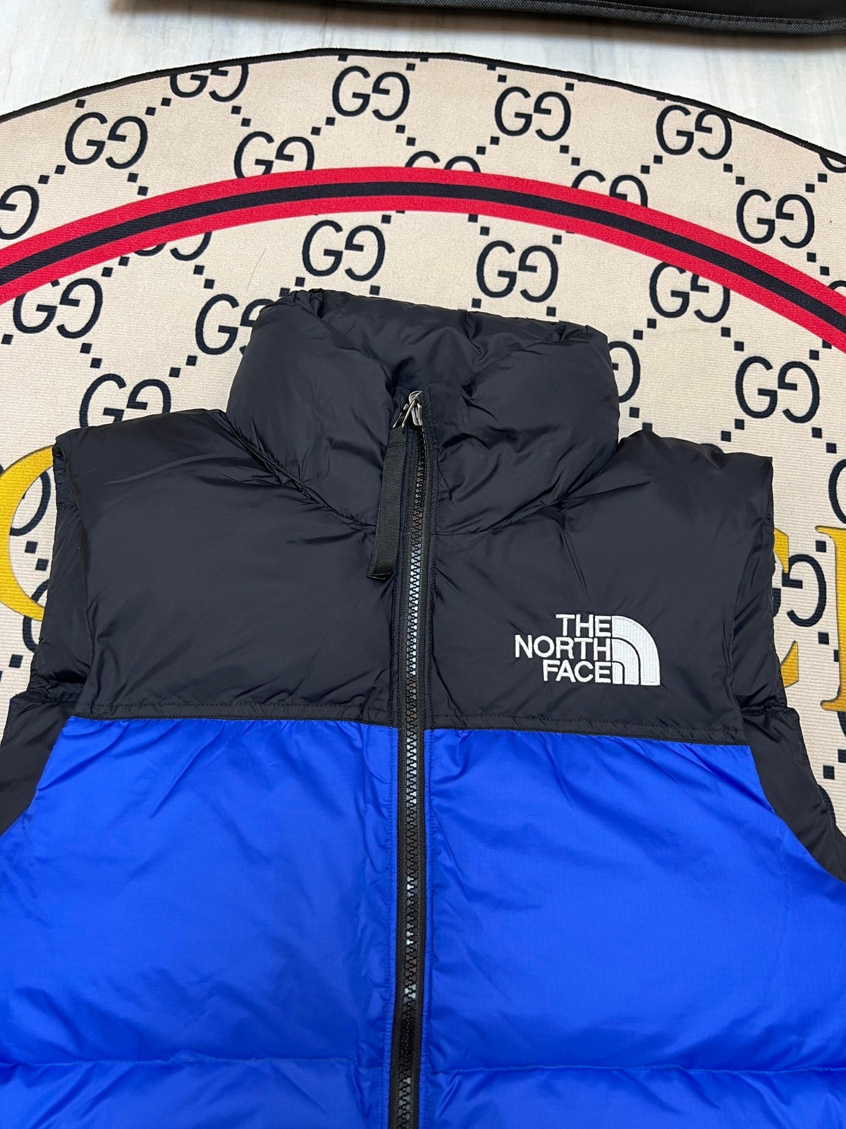 The North Face Blue/Black 1996 Retro Nuptse Down Vest
