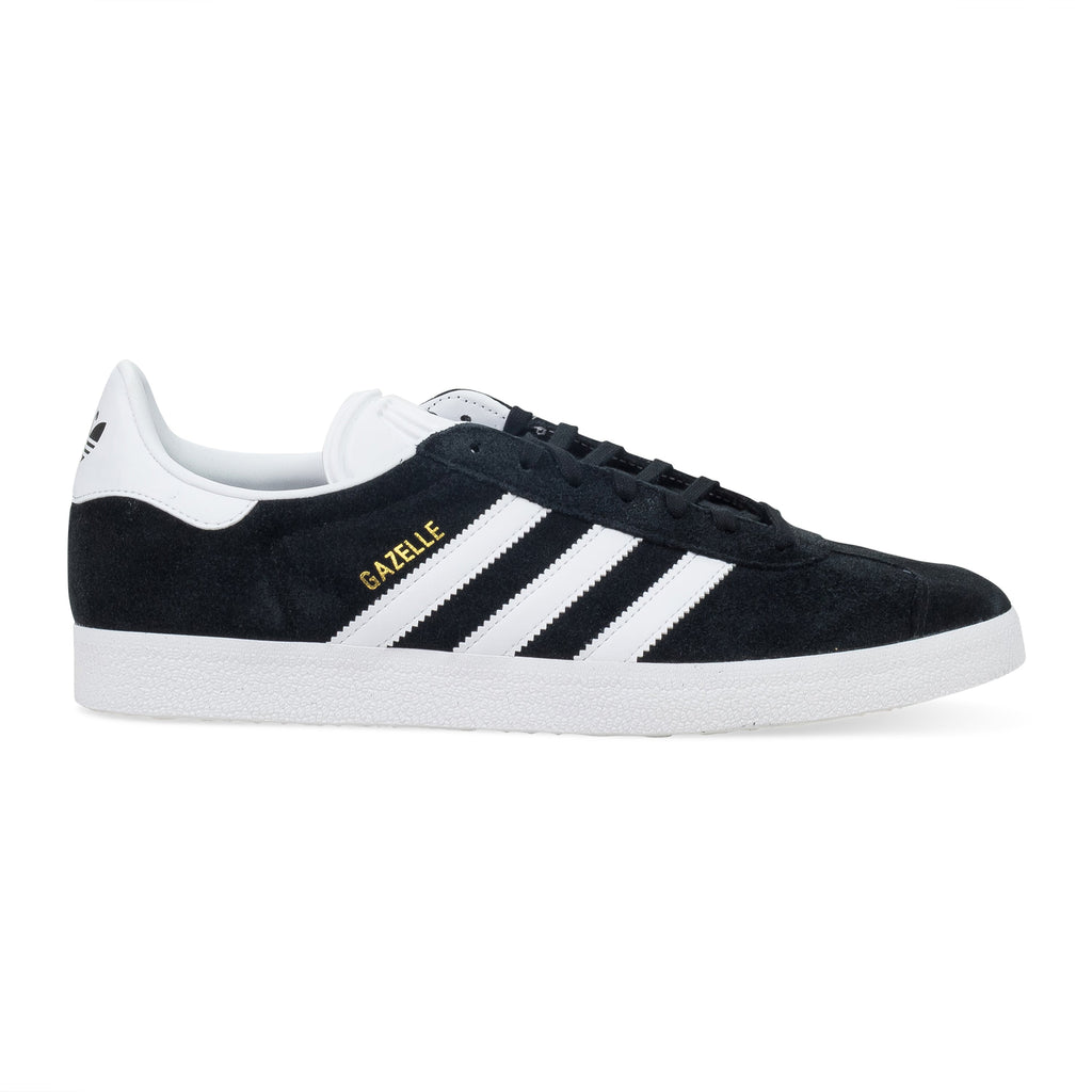BLACK/WHITE/GOLD GAZELLE SNEAKERS