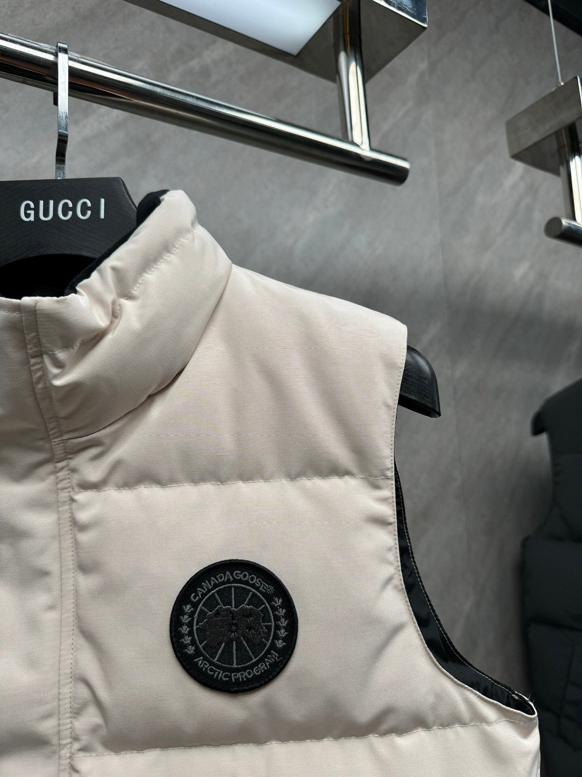 Canada Goose Cream Freestyle Crew Down Vest