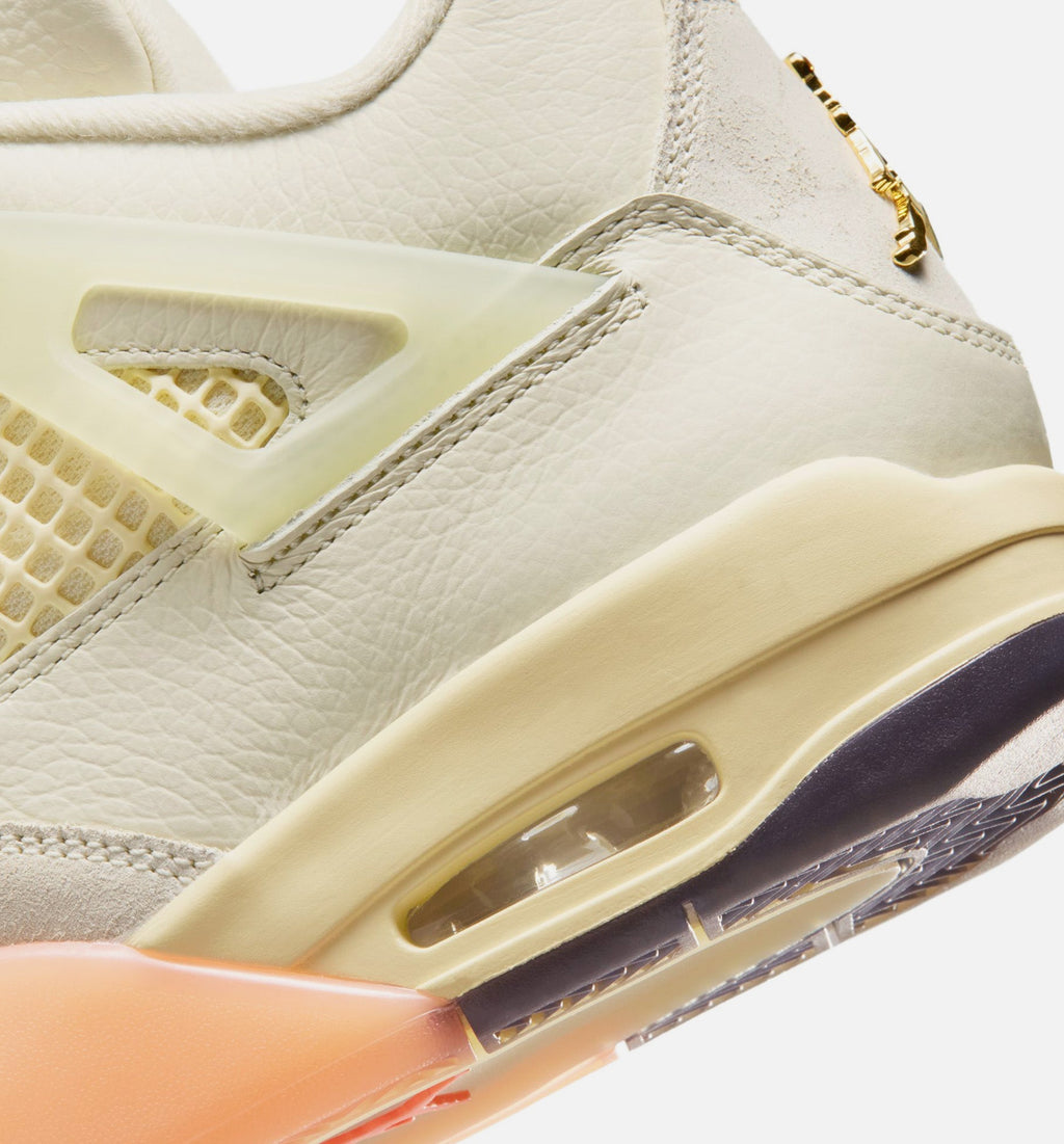 Air Jordan 4 Retro Birds of Paradise Women's Lifestyle Shoe – Coconut Milk/Metallic Gold/Muslin/Bright Mango/Sundial/Black