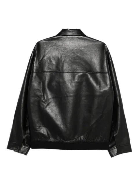 Nanushka flap-pocket leather jacket