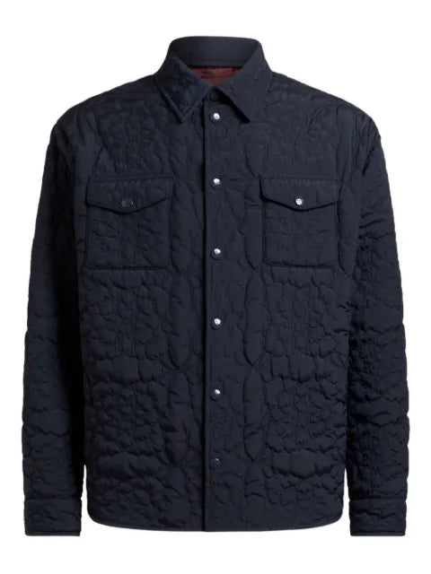 ETRO quilted floral-pattern overshirt