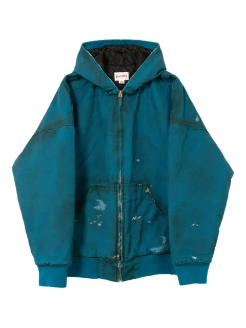 KAMIYA  Boro distressed zip-up jacket