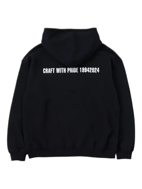 Neighborhood embroidered-patch hoodie