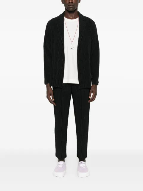 Homme Plissé Issey Miyake pleated button blazer