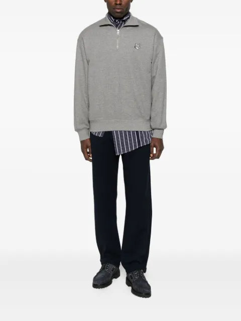Maison Kitsuné fox-head half-zip sweatshirt