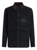 ETRO Pegaso corduroy-collar jacket