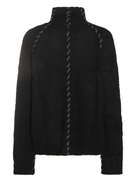 Thom Krom high-neck twisted-detail sweater