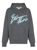 Balmain printed cotton hoodie