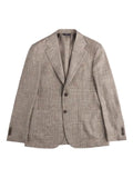 Fay checked blazer with two buttons