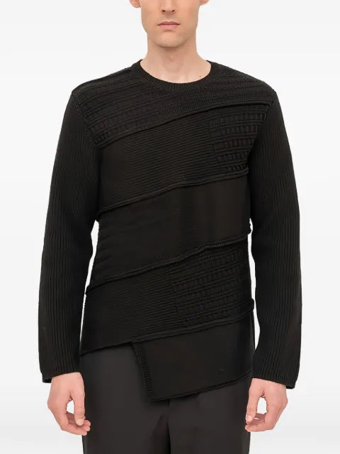 Black Comme Des Garçons crew-neck sweater