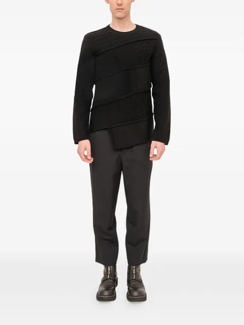 Black Comme Des Garçons crew-neck sweater