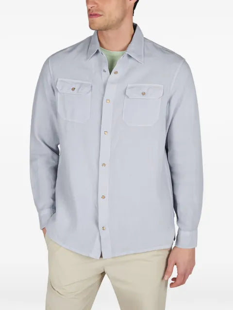 Paul & Shark garment dyed linen overshirt