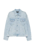 Purple Brand embellished trucker jacket