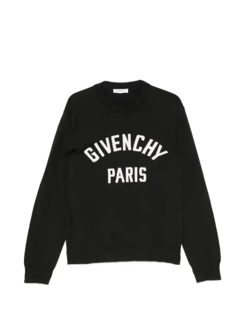 Givenchy couture seam sweater in knit with paris detail