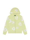 Denim Tears Wreath rhinestone zip-up hoodie