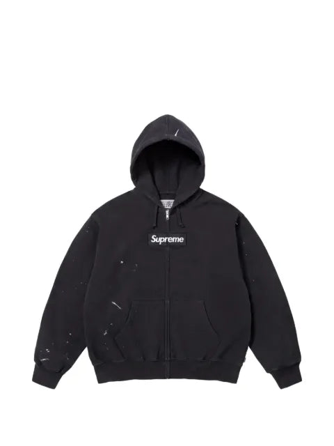 Supreme x MM6 Maison Margiela Box Logo zip-up hoodie