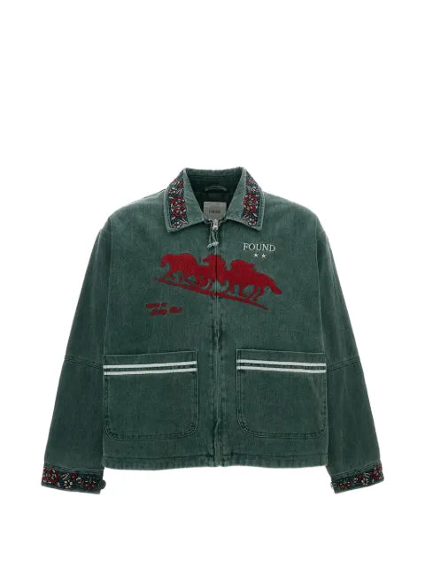 FOUND Jockey embroidered jacket