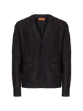 Missoni wool and viscose-blend cardigan with Greek key motif