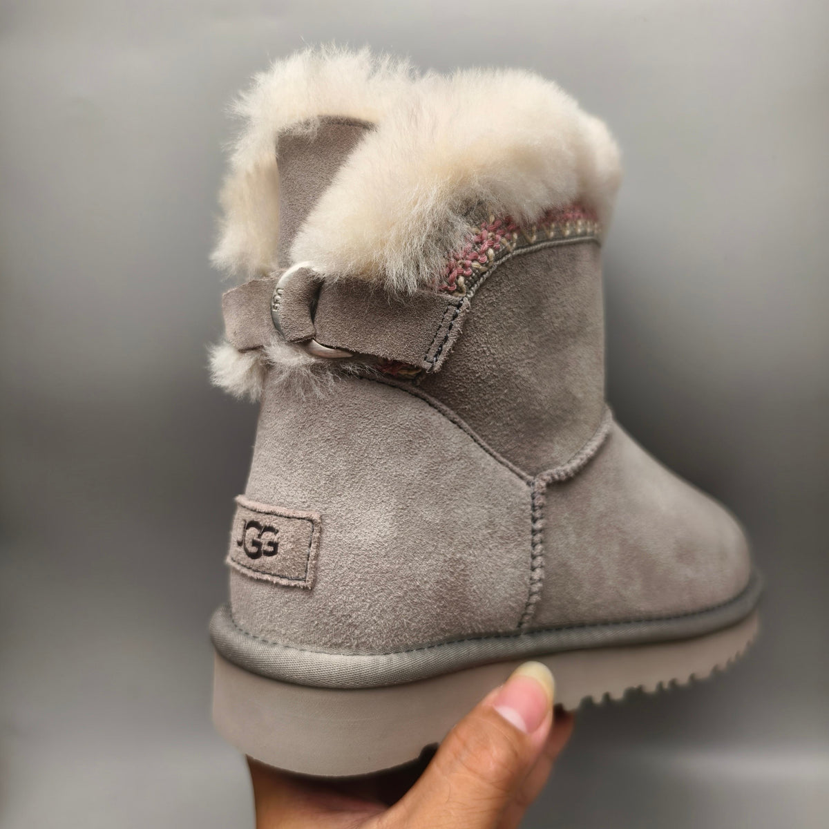 Grey Ethnic Style Back-Strap Casual Shoes — New Arrival | In Stock